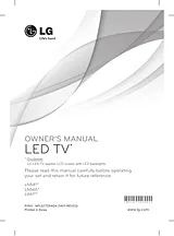LG 47LN5400 Manual Do Proprietário