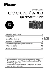 Nikon COOLPIX A900 Краткое Руководство По Установке