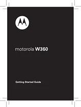 Motorola W360 사용자 설명서