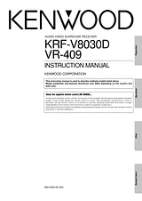 Kenwood KRF-V8030D Manual Do Utilizador
