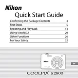 Nikon COOLPIX S2800 Quick Setup Guide