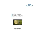 Planar PD520 Справочник Пользователя