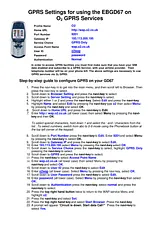 Panasonic EB-GD67 Manual