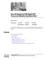 Cisco Systems CFP-40G-SR4 Manual Do Utilizador