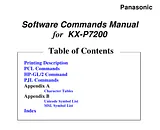 Panasonic kx-p7200 Benutzerhandbuch