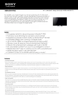 Sony xbr-65hx950 Guia De Especificaciones