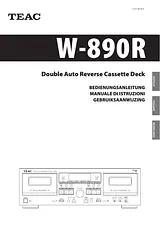 TEAC W-890R Manual Do Utilizador