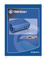 Trendnet TE100-P1U Manual Do Utilizador