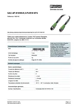 Phoenix Contact Sensor/Actuator cable SAC-4P-M 8MS/0,3-PUR/M 8FS 1682142 1682142 데이터 시트