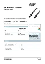 Phoenix Contact Bus system cable SAC-4P-M 8MS/ 0,3-950/M 8FS 1543511 1543511 Data Sheet