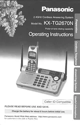 Panasonic KX-TG2670N Manual De Usuario