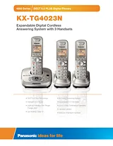Panasonic KX-TG4023N 产品宣传页