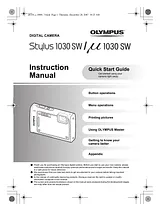 Olympus Stylus 1030 SW Manual De Introducción