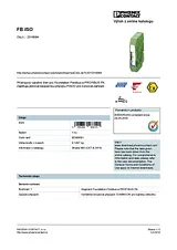 Phoenix Contact Device coupler FB-ISO 2316064 2316064 Data Sheet