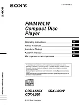 Sony CDX-L550 Manual Do Utilizador