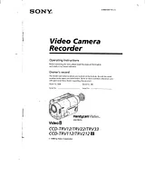 Sony CCD-TRV33 Manual