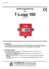 Greisinger T-Logg 100 SET Temperature Data Logger 601881 Hoja De Datos