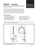 Kraus KPF2630SS Specification Guide