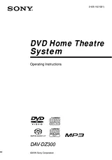 Sony DAV-DZ300 Справочник Пользователя