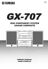 Yamaha GX707 Справочник Пользователя