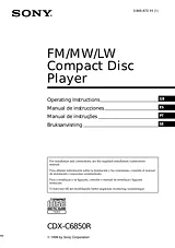 Sony CDX-C6850R User Manual