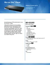 Samsung BD-D5500 BD-D5500/ZA Folheto
