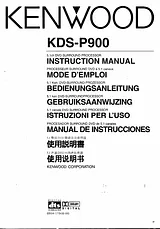Kenwood KDS-P900 Guia Do Utilizador