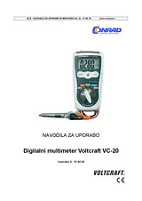 Voltcraft VC-20 Digital-Multimeter, DMM, VC-20 데이터 시트