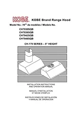 Kobe Range Hoods CH7936SQB Benutzerhandbuch