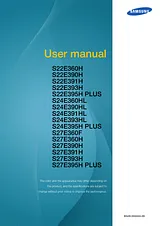 Samsung LED Monitor w/ Ultra-slim Bezel Manuel D’Utilisation