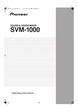 Pioneer SVM-1000 사용자 설명서