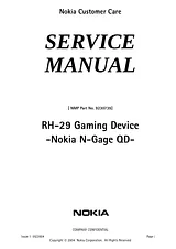 Nokia n-gageqd 서비스 매뉴얼