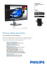 Philips 4K Ultra HD LED Backlit Monitor 288P6LJEB 288P6LJEB/00 Manual De Usuario