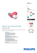 Philips USB Flash Drive FM02FD05B FM02FD05B/97 Leaflet