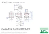 Bkl Electronic 6.35 mm audio jack Socket, horizontal mount Number of pins: 3 Stereo Black 1109018 1 pc(s) 1109018 Data Sheet