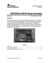 Texas Instruments TNETE2201 사용자 설명서