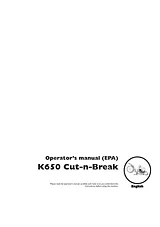 Husqvarna K650 ユーザーズマニュアル