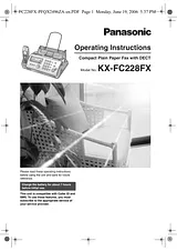 Panasonic KXFC228FX Operating Guide