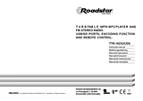 Roadstar TTR-1923UCEN USB-PLATTENSPIELER TTR-1923UCEN Benutzerhandbuch