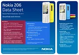Nokia 206 0023F94 Folheto