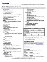 Toshiba NB255-N245 Guide De Spécification