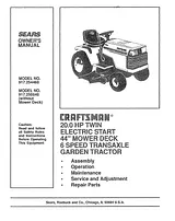 Sears 917.25004 Manuale Utente