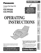 Panasonic KX-FP250 Manuale Utente