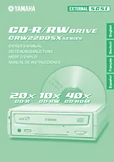 Yamaha CRW2200SX Manual Do Utilizador