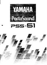 Yamaha PSS-51 Betriebsanweisung