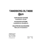 Tandberg Data DLT4000 Manuel D’Utilisation