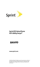 Sanyo SCP-200 Manual Do Utilizador