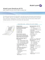 Alcatel-Lucent OmniAccess AP70 OAW-AP70 Prospecto