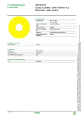 Schneider Electric ZBY9101 Data Sheet