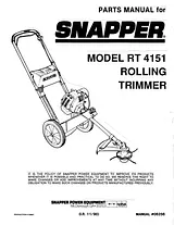 Snapper RT 4151 User Manual
